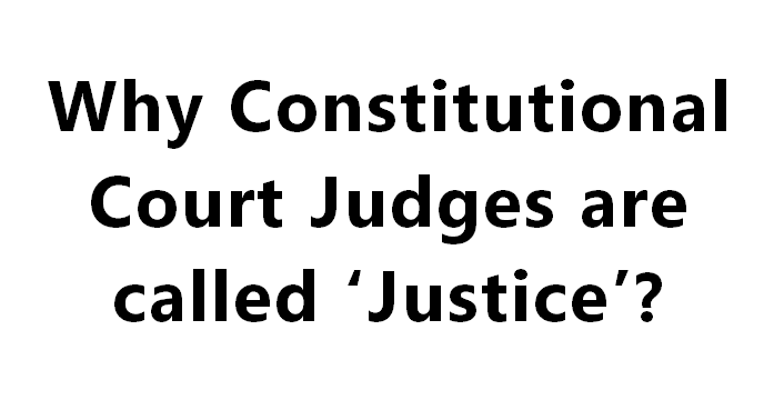 Why Constitutional Court Judges are called Justice?.  Shri. Shivarudra Swamiji Belimutt Bangalore 